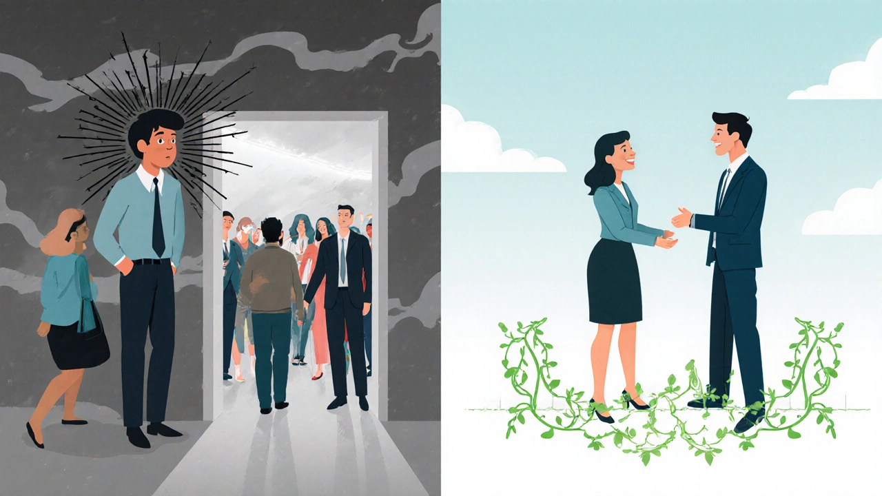 Personne passant de la peur à la confiance lors d&#039;une exposition comportementale.