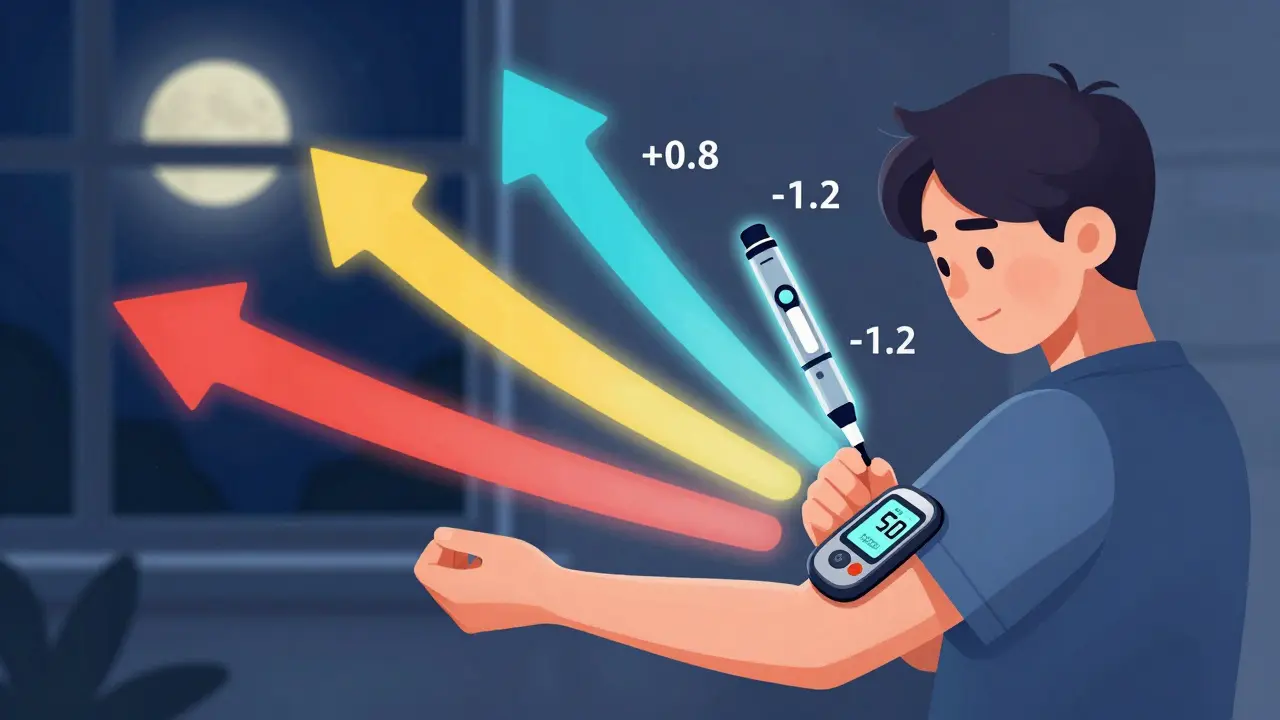 Utiliser la surveillance continue de la glycémie avec les médicaments contre le diabète : ajuster les doses selon les flèches de tendance
