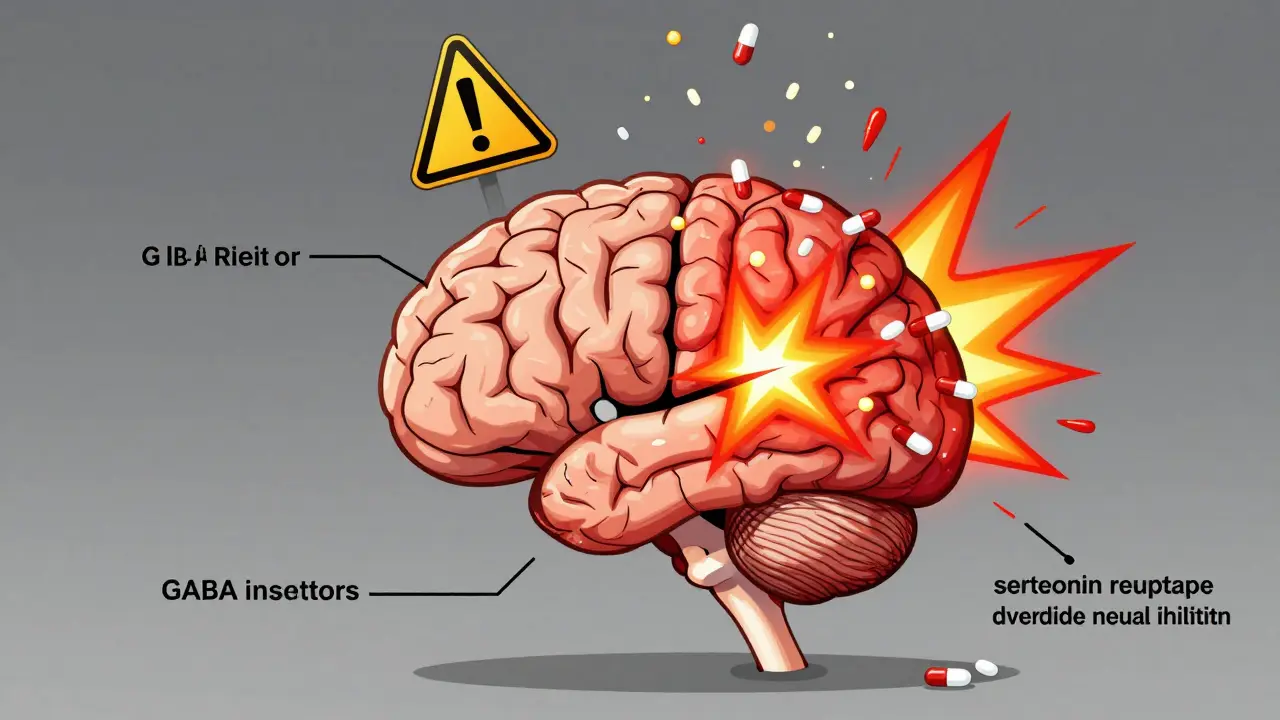 Tramadol et troubles épileptiques : risque accru de crises à cause du seuil abaissé