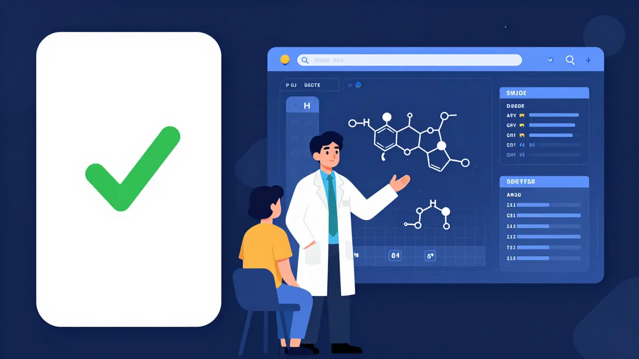 Comparaison illustrée entre une application médicale grand public et un outil clinique professionnel.