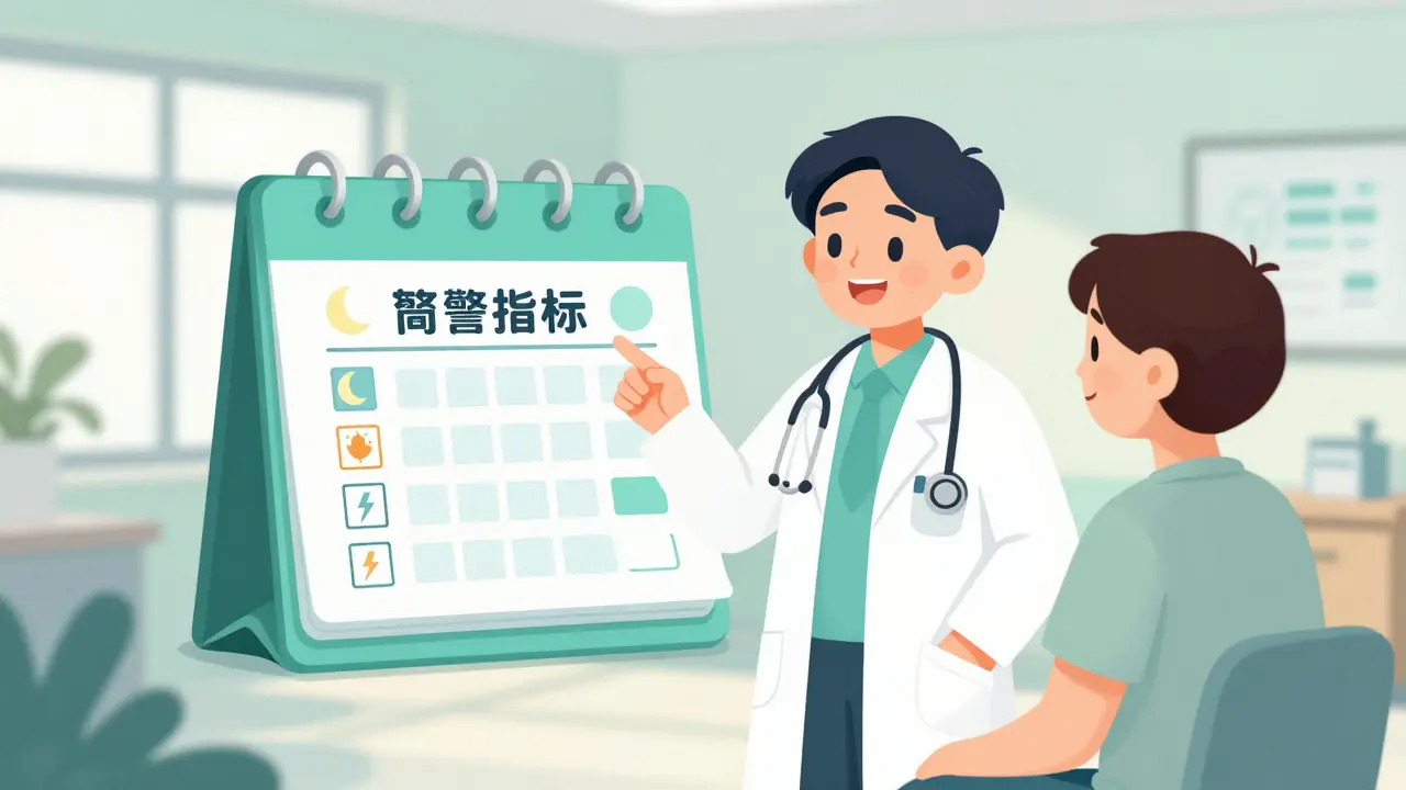 Un médecin et son patient planifiant ensemble une pause thérapeutique sécurisée.