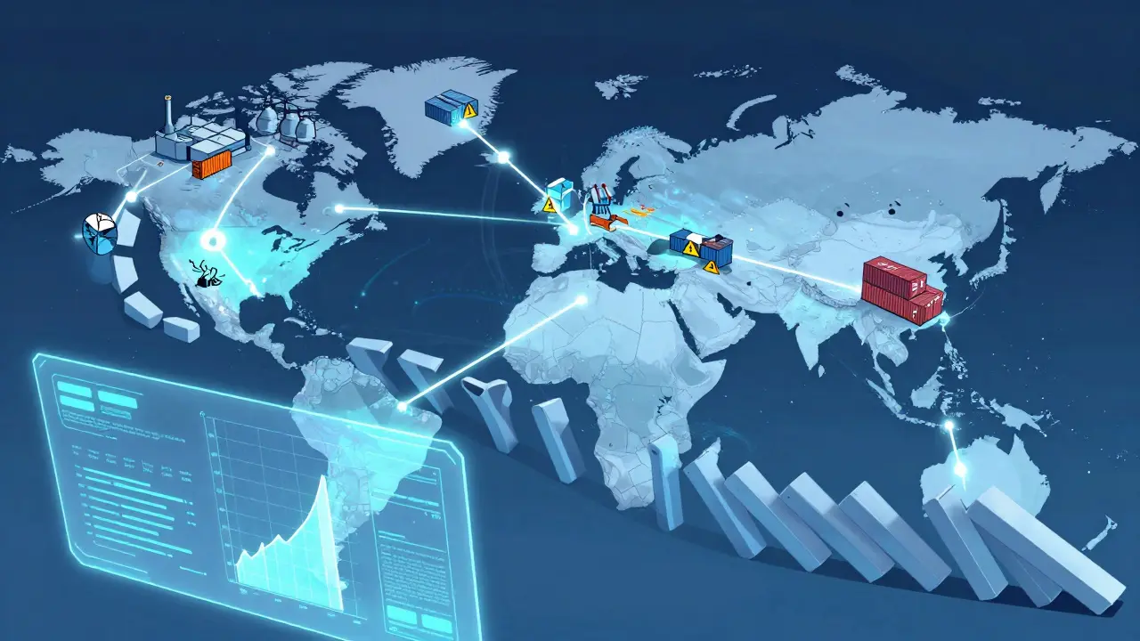 Chaîne logistique mondiale fragile avec modèles de prévision IA