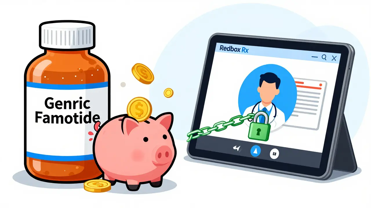 Comparaison illustrée entre achat générique bon marché et télémédecine