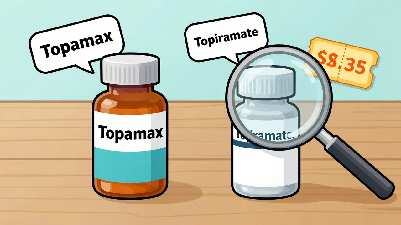 Comparaison visuelle entre médicament de marque et générique moins cher